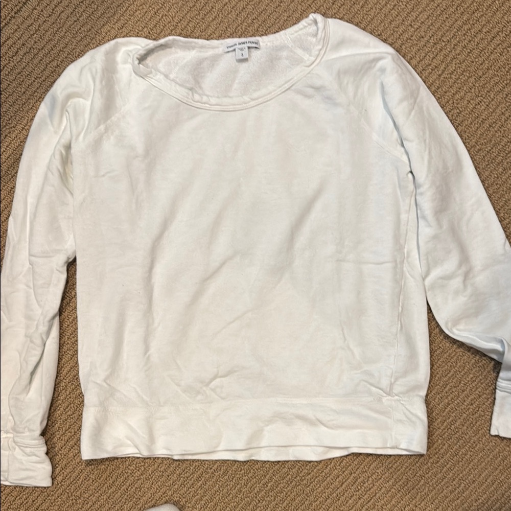 Women's White Long Sleeve Top